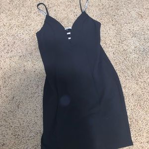 Black rhinestone cocktail dress M